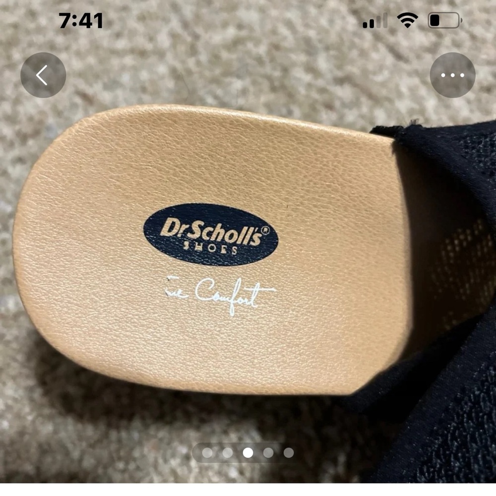 Dr. Scholl’s Wedge - black fabric - Comfort sole- size 9.5 - Picture 4 of 4